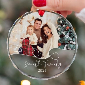 Custom Photo Ornament, Personalized Family Photo Christmas Ornament, Custom Holiday Decor, Family Christmas Ornament, Family Keepsake Gift