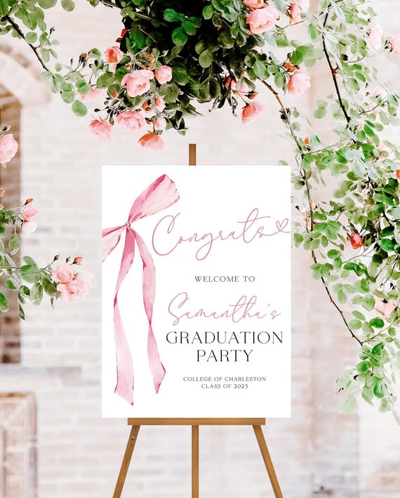 Roetyce Graduation Decorations Women Girls, Pink Class Of