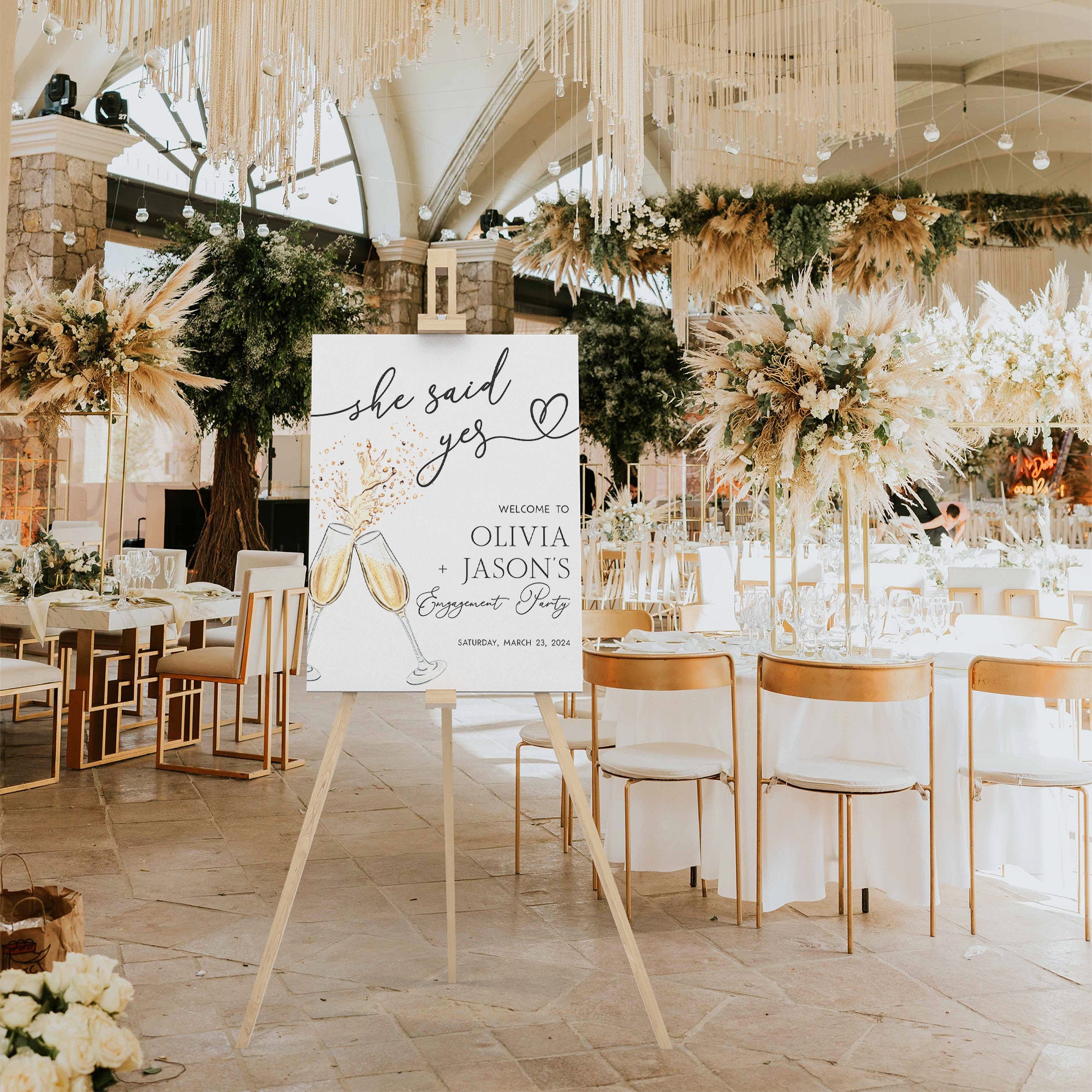 Pop The Champagne Engagement Party Sign, Hand Drawn Engagement Sign,  Champagne Engagement Welcome Sign, Engagement Party Decor, Engagement Party  Welcome Sign Welcome To Our Wedding Sign, image size:2000x2000