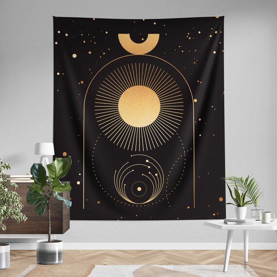 Sun Tapestry Wall Hanging Celestial Home Decor - Celestial Home Decoração Sun Tapestry Wall Hanging Celestial Home Decor - Celestial Home Decoração