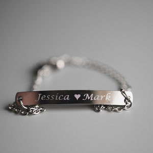 Sterling Silver Custom Bracelet Coordinates Silver Bar Bracelet Name Bracelet Mother's Day Gift for Her Christmas Gift Friendship