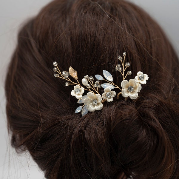 Hair Pin Bridal Hair Pins Bridal Headpiece Bridal Hairpiece Wedding Hair Bridal Hair Accessory Bridal Hair Piece Set of 2