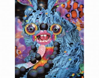 Blue Gummy Worms Plz Limited Edition Print