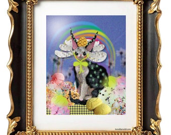 Glow Star Kitten Original Print