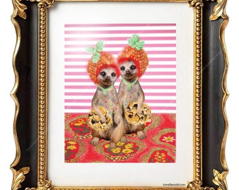 Friendship Meerkat Cookies Limited Edition Print