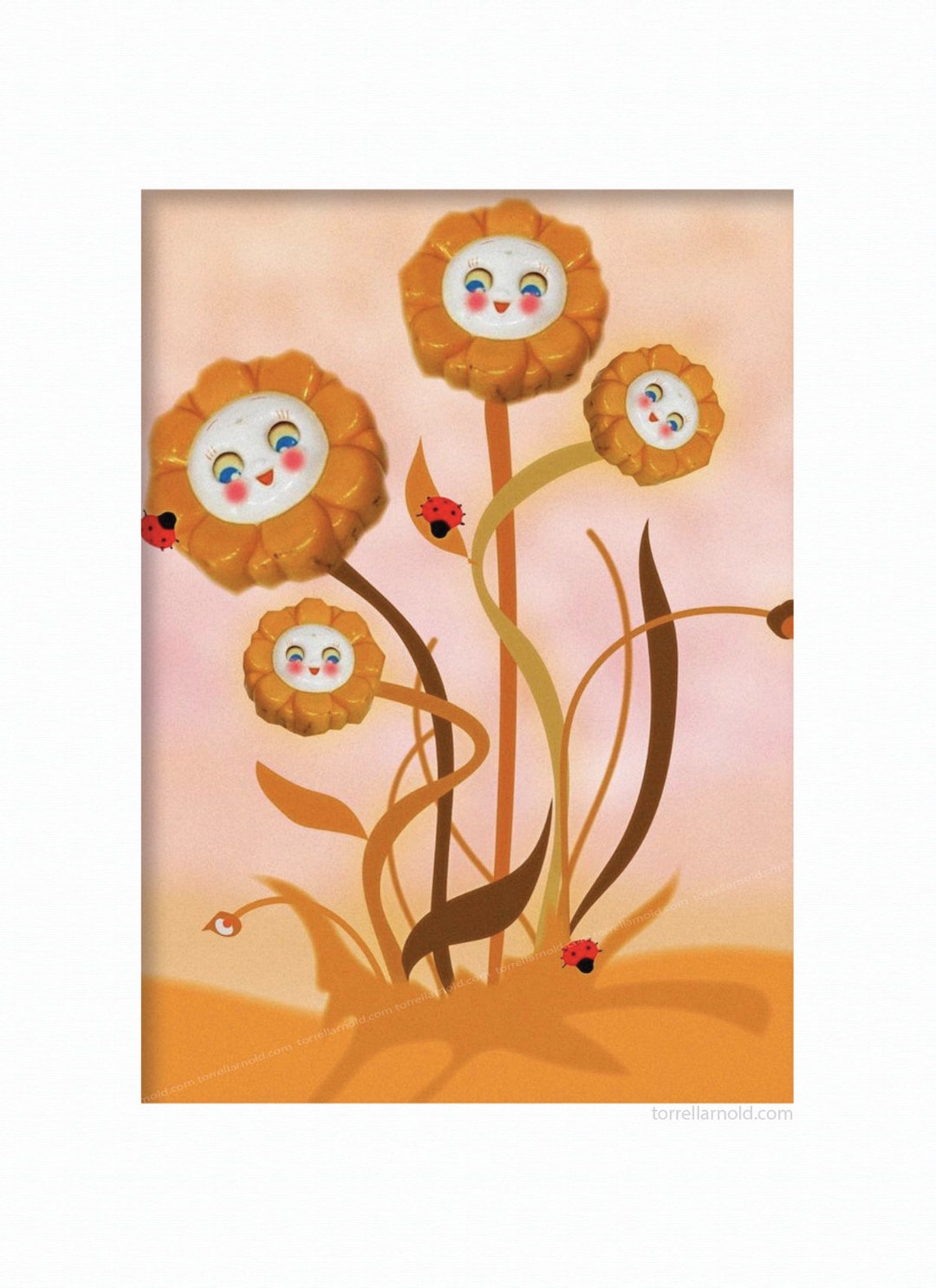 Flower Smiles Limited Edition Print Etsy