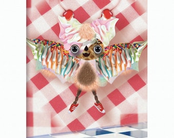 Ice Cream Bat  Limited Edition Print