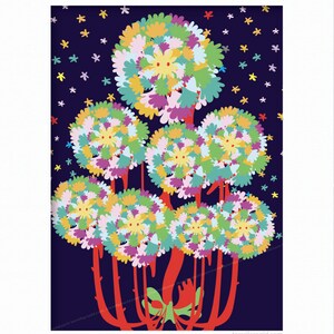 Stampa in edizione limitata di Star Flowers