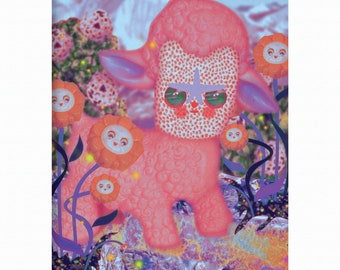 Lamb & Flowers Limited Edition Print