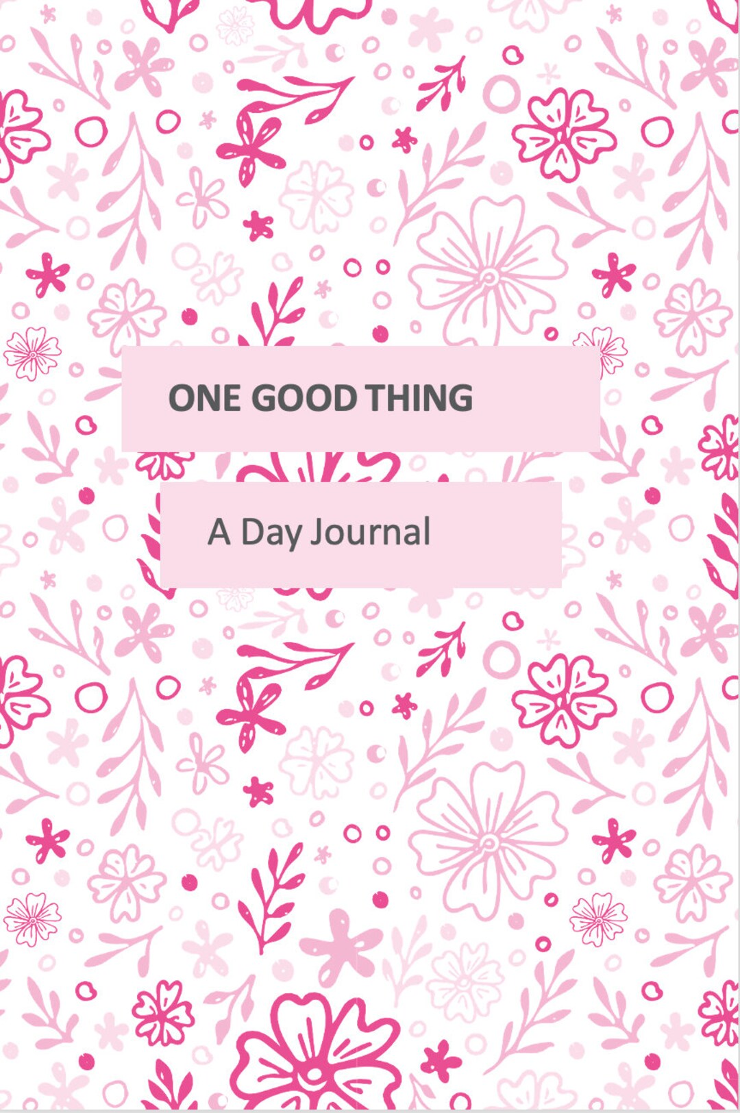 The One Good Thing a Day Journal - Etsy