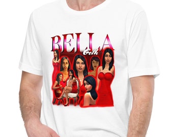 Bella Goth Vintage T-Shirt, 90er Jahre Oversized Graphic Tee, Sims 4 Merch, Sims 4 Geschenk