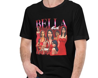 Bella Goth Vintage T-Shirt, 90er Jahre Oversized Graphic Tee, Sims 4 Merch, Sims 4 Weihnachtsgeschenk