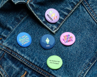 Sims 4 Set of 5 Pin Buttons Sims 4 Merch Gamer Gift For Sims Lover