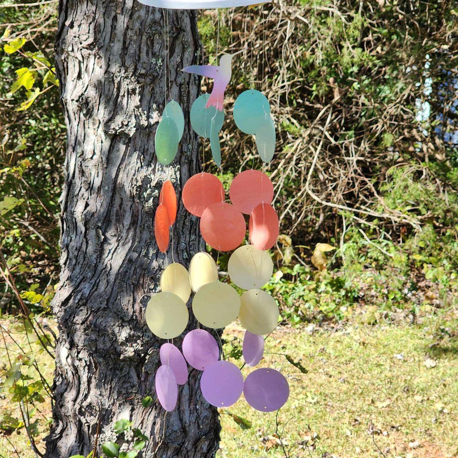Humming Bird Capiz Shell Wind Chime - Etsy