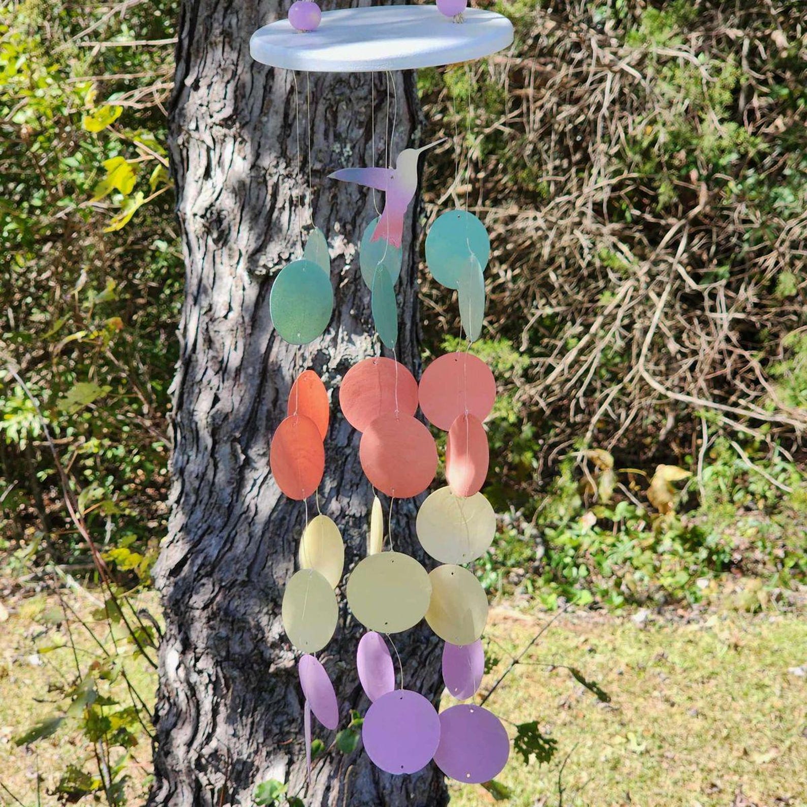 Humming Bird Capiz Shell Wind Chime - Etsy