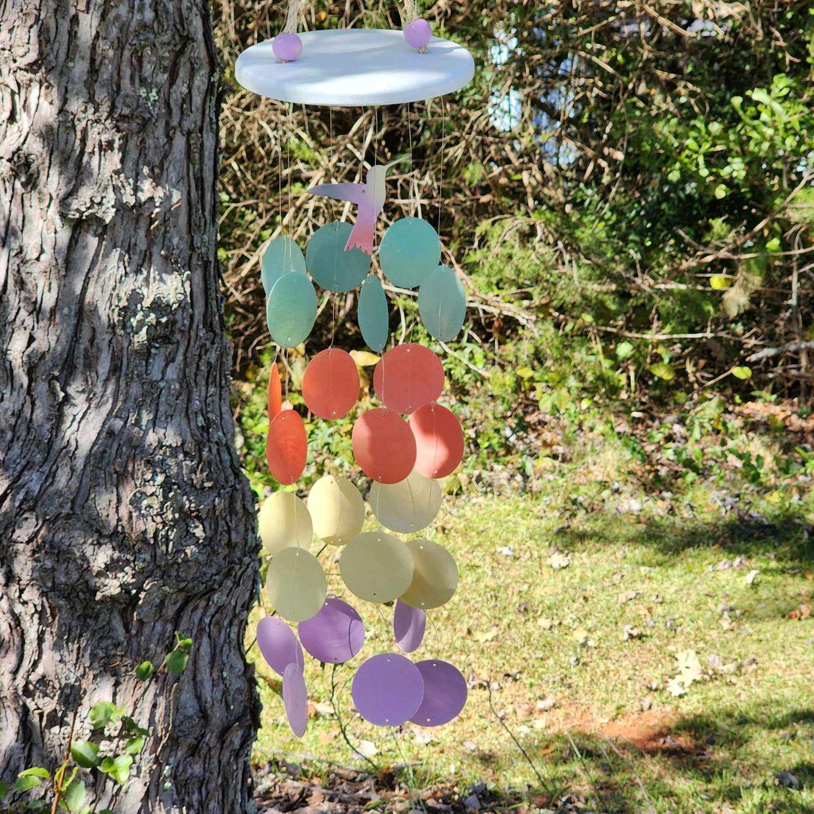 Humming Bird Capiz Shell Wind Chime - Etsy