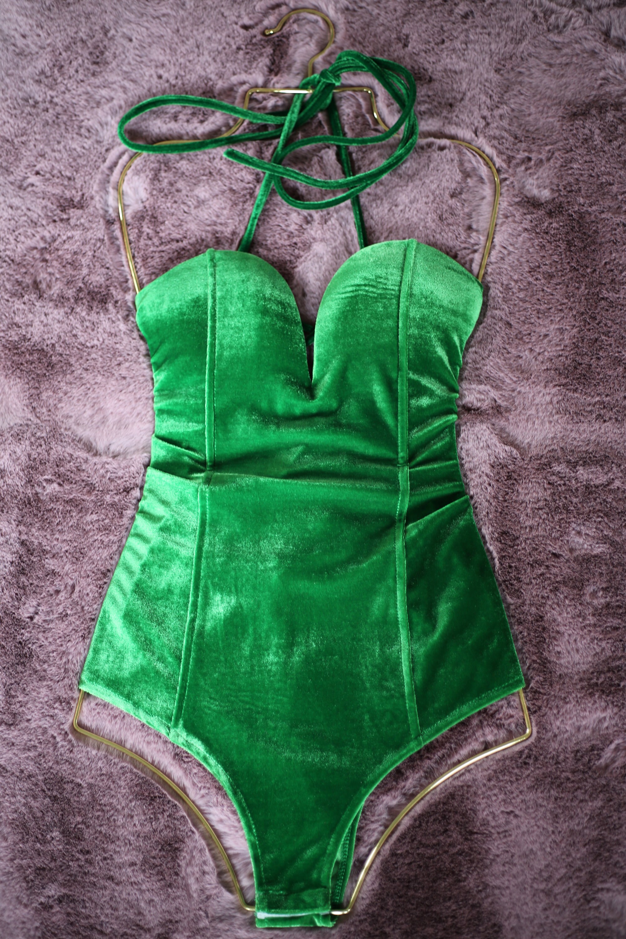 Green corset sales bodysuit