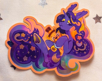 Luna with her Teddy -  Sticker MLP