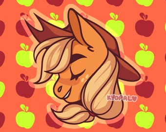 Applejack - MLP - Pin aus Holz