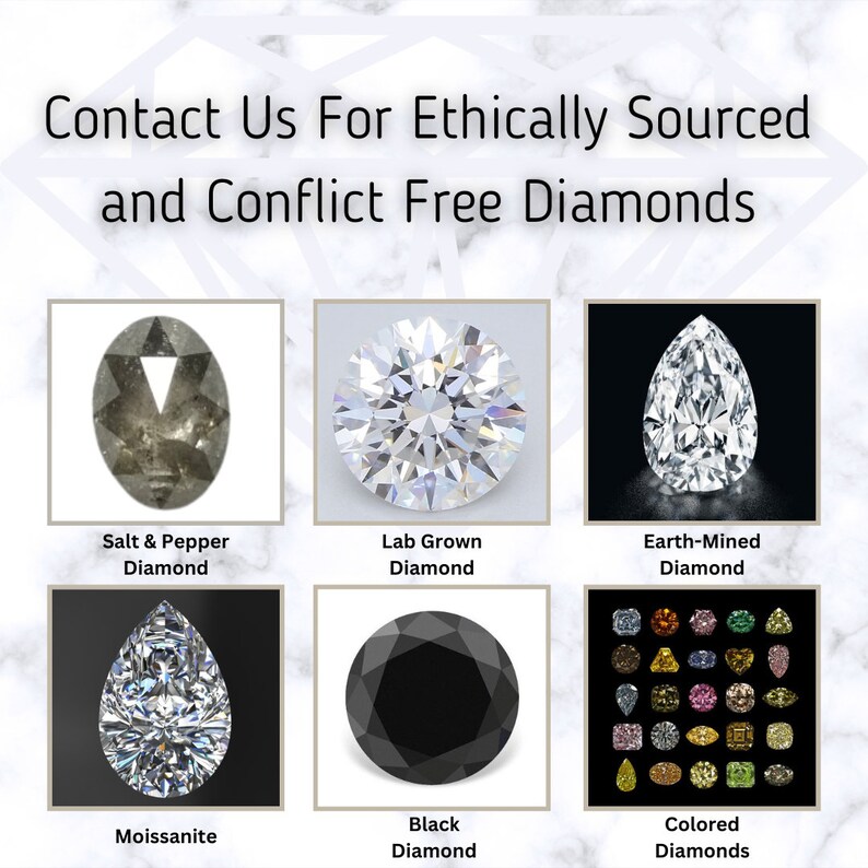 Vintage 1ct Hexagon Cut Salt and Pepper Galaxy Diamond Etsy