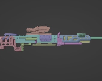 Kit de modelo de rifle francotirador Kraber STL. Titanfall 2, Apex Legends.