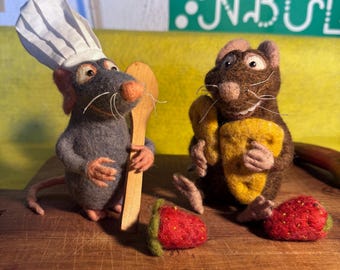 Figuras de fieltro de Remy y Emile de Ratatouille Disney