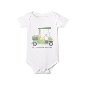 Uroczy dziecięcy kombinezon golfowy, prezent na baby shower, strój dla noworodka, ubranka dla niemowląt w stylu golfa, urocze ubranka dla niemowląt
