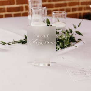 Block + Script | Table Numbers Sign - Digital Download