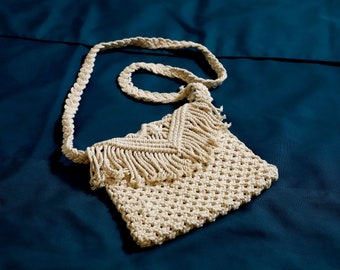 Macrame handmade bag | Mobile carry bag | Twisted Natural Bag | Sling handmade bags | Best Gift Bags | Stylish and Cool bags | Shoulder Bag