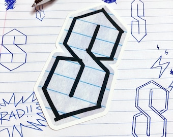 Iconic 'S' Sticker: Weather-Resistant Matte Finish, Stussy S Decal, Pathfinder Goods PDX