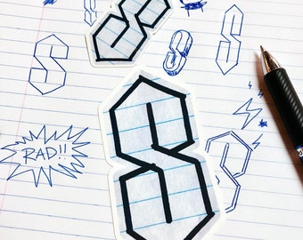 Iconic S Sticker Pack: Glossy & Matte Finish, Stussy S Decal, Pathfinder Goods PDX