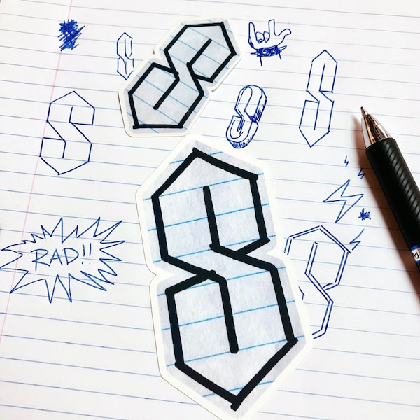 Iconic S Sticker Pack: Glossy & Matte Finish, Stussy S Decal, Pathfinder Goods PDX