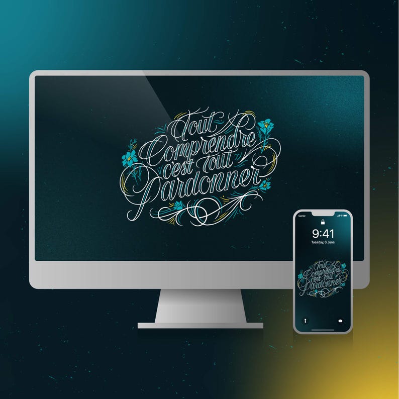 Pathfinder Lettering Digital Wallpapers – Handmade Calligraphy French Lettering – Pathfinder ...