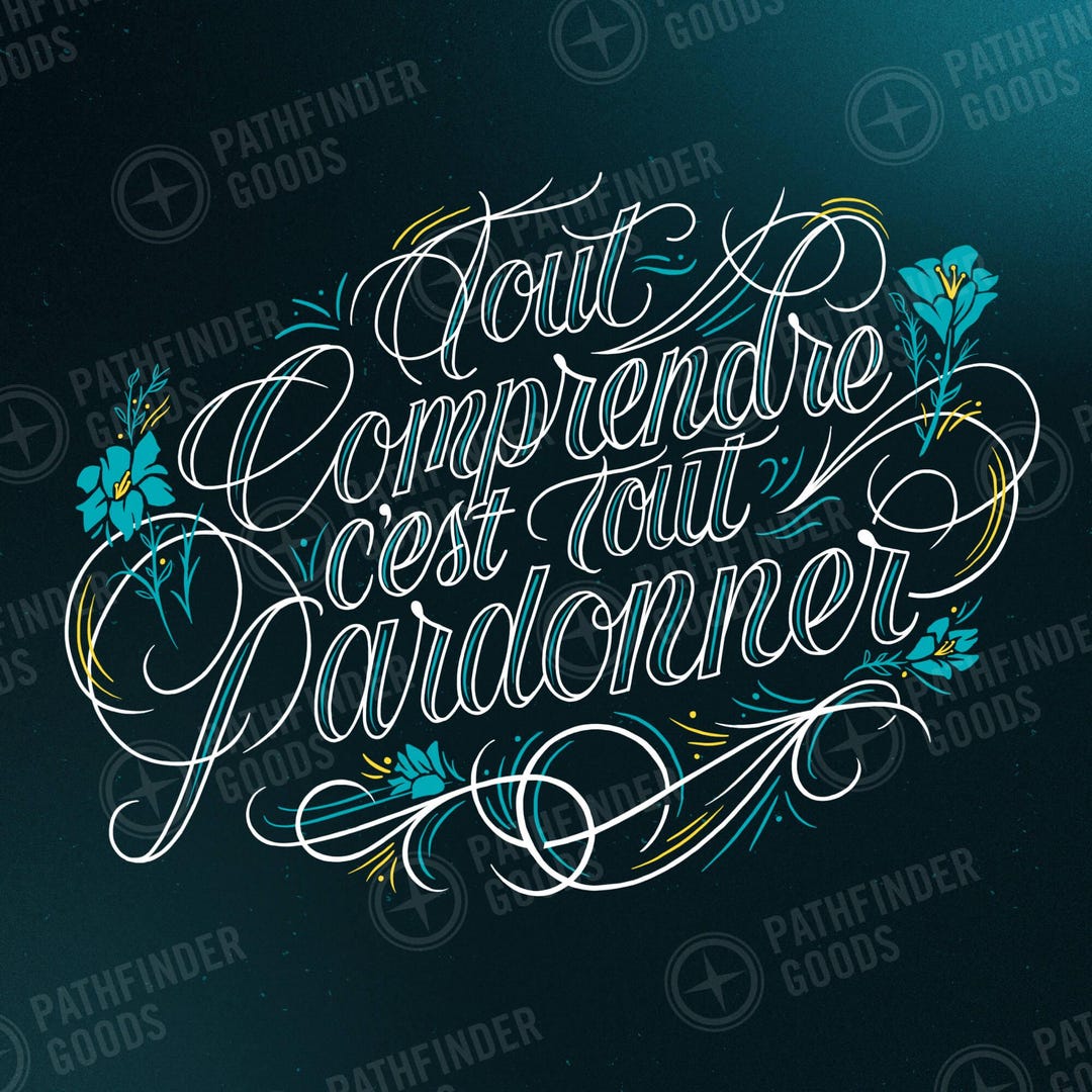 Digital Wallpapers – Handmade Calligraphy French Lettering – Pathfinder ...