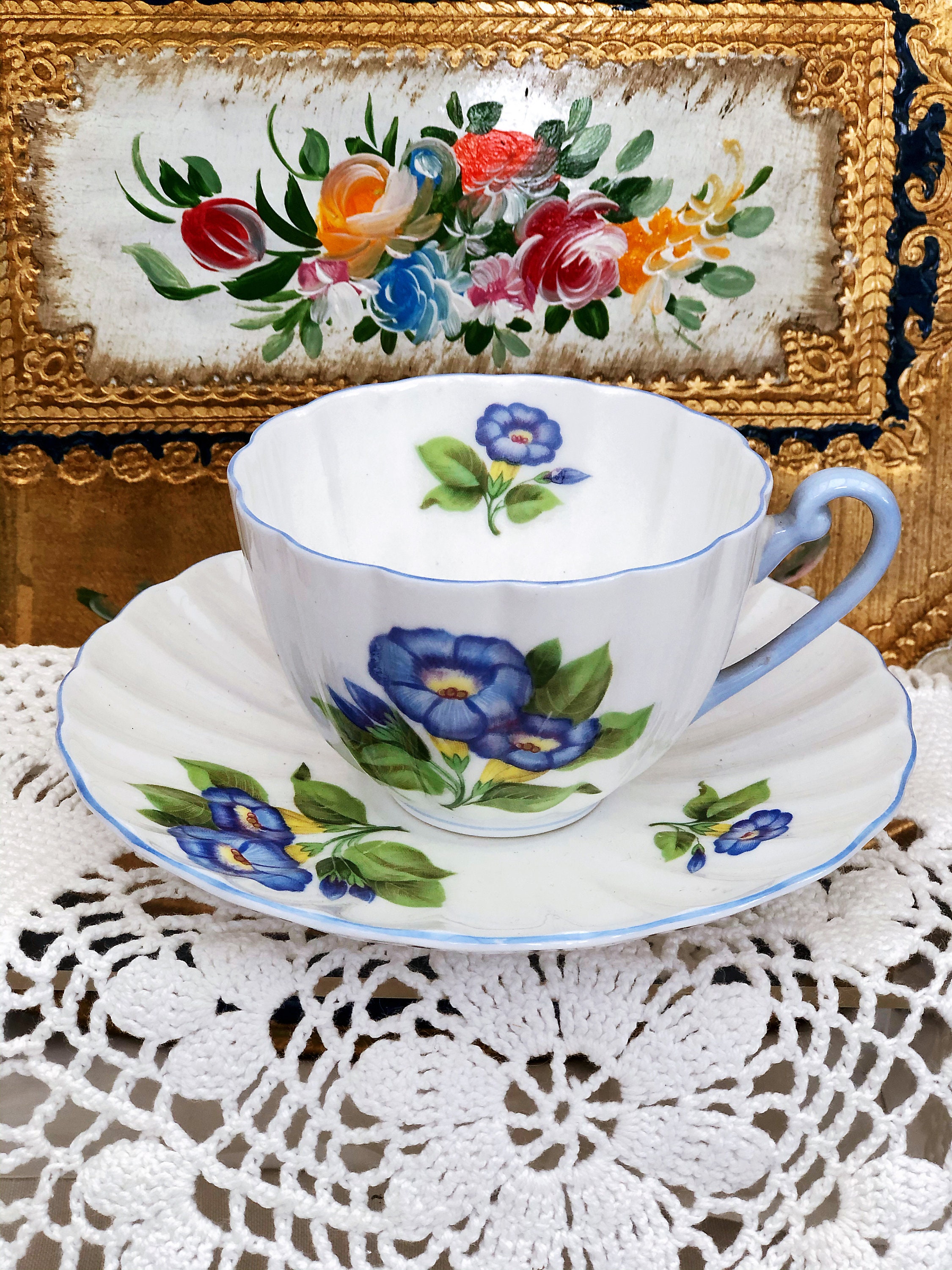 Shelley China Morning Glory - Etsy
