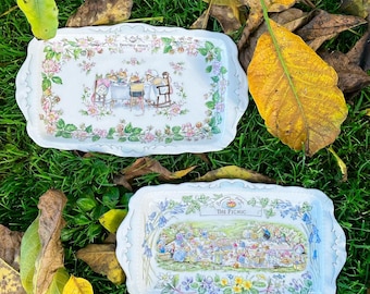   Brambly Hedge プレート4枚セット Brambly Hedge Mid Winter complete four plate set: 8 inch