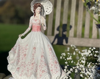 ヴィンテージ ロイヤルウースター磁器製フィギュア：チューリップを