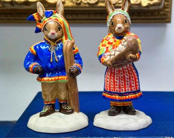 Royal Doulton Bunnykins Winter Lapland/Summer Lapland
