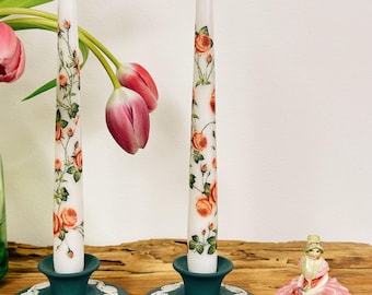 Wedgwood pair teal Jasperware candlestick holders