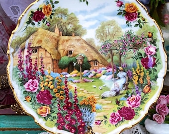 Royal Albert - Tranquil Garden, First quality, English made 21cm Decorative Plate