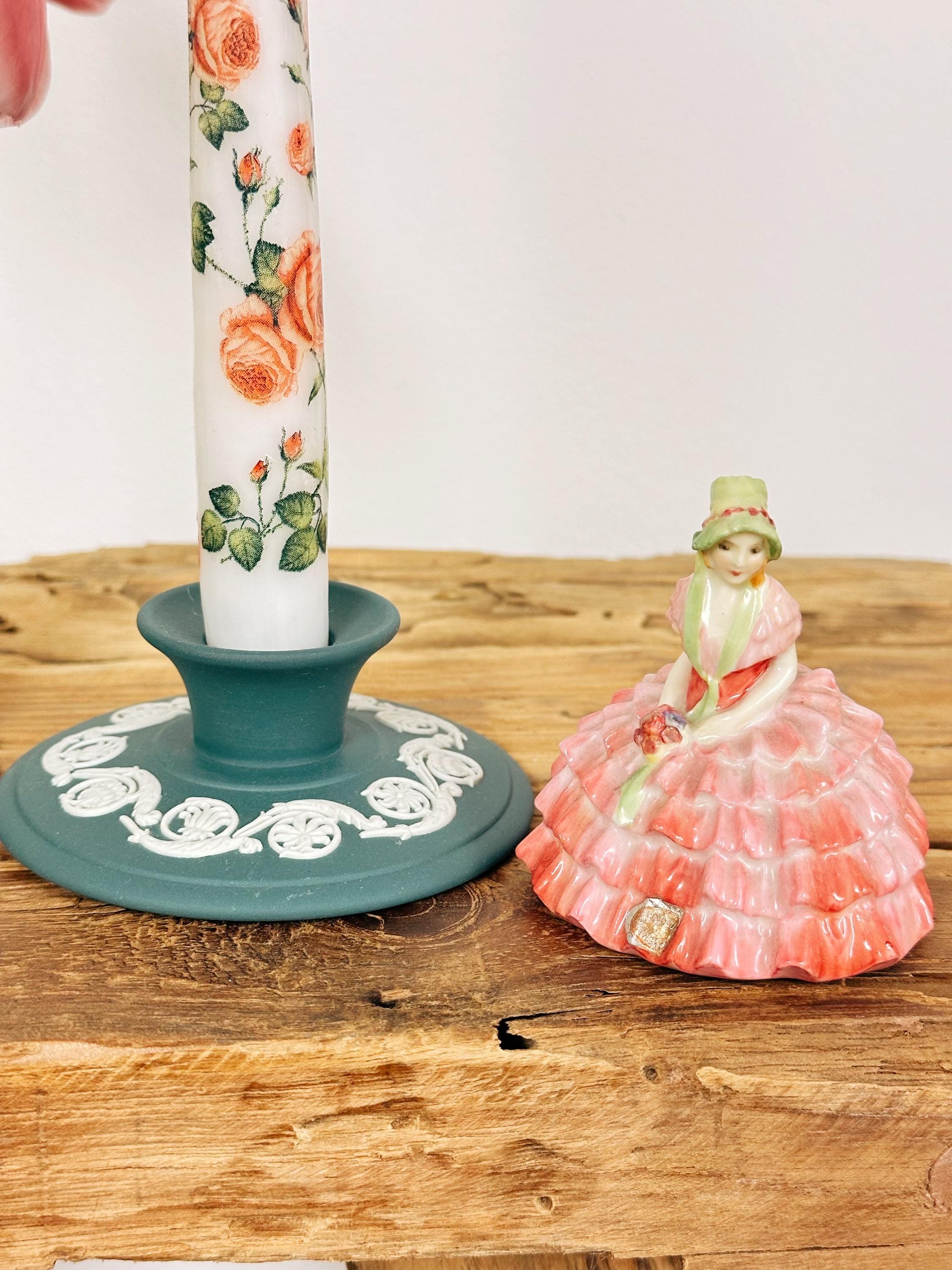 WEDGEWOOD ジャスパーウエア　アクセサリーケース　キャンドルホルダー ウェッジウッド ティール ジャスパーウェア キャンドルホルダー ペア
