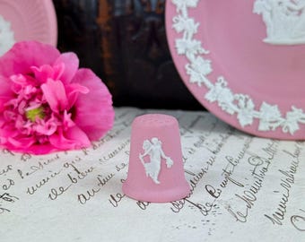 希少なウェッジウッド ピンクジャスパーウェア ミニチュアティーセット