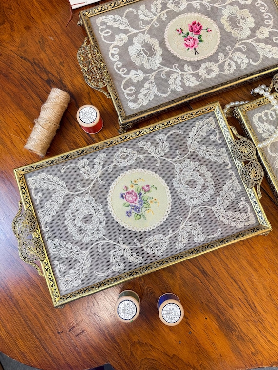 プチポワン ビンテージ 値下げ済 プチポワン トレイ ドレッシング