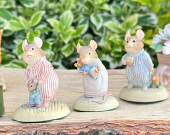 Brambly Hedge Mouse Figurines by Jill Barklem - Border Fine Arts