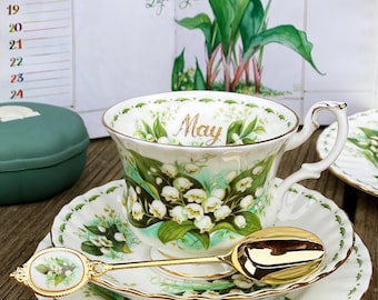 Royal Albert Flower of the Month May Lily of the Valley - Tea Cup