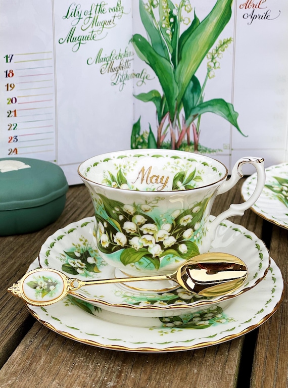 m*a様 ジョリーフルール　マイリトルテイラー　　TeaCupクラシカルフラワー Royal Albert Flower of the Month May Lily of the Valley - Tea Cup