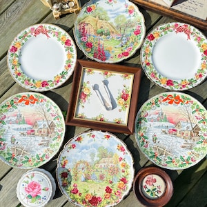 Spode Garden Flowers Collectors Plate ~ Fine Bone China ~ 9 1/2