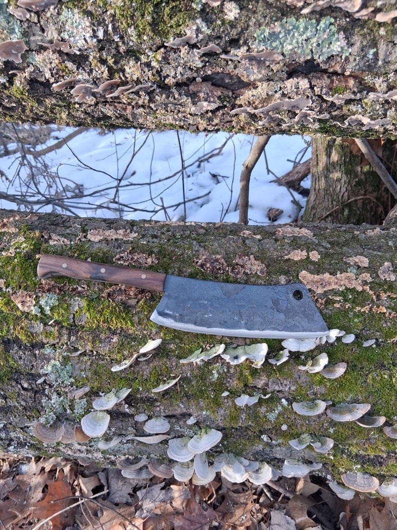 Rustic Cleaver Rustic Hand Forged Cleaver - Etsy