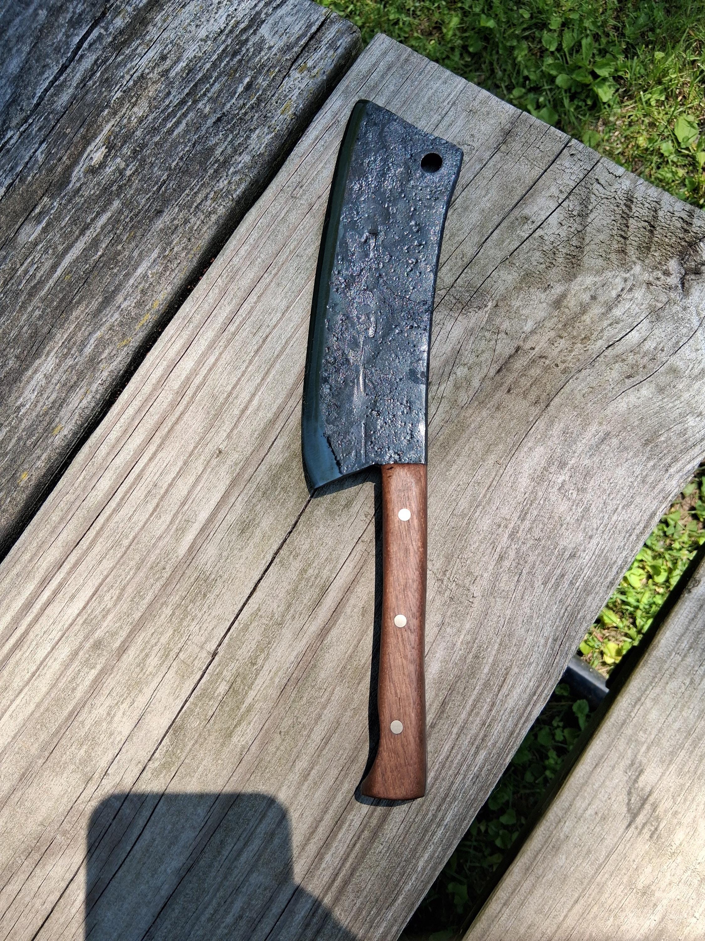 Rustic Cleaver Rustic Hand Forged Cleaver - Etsy