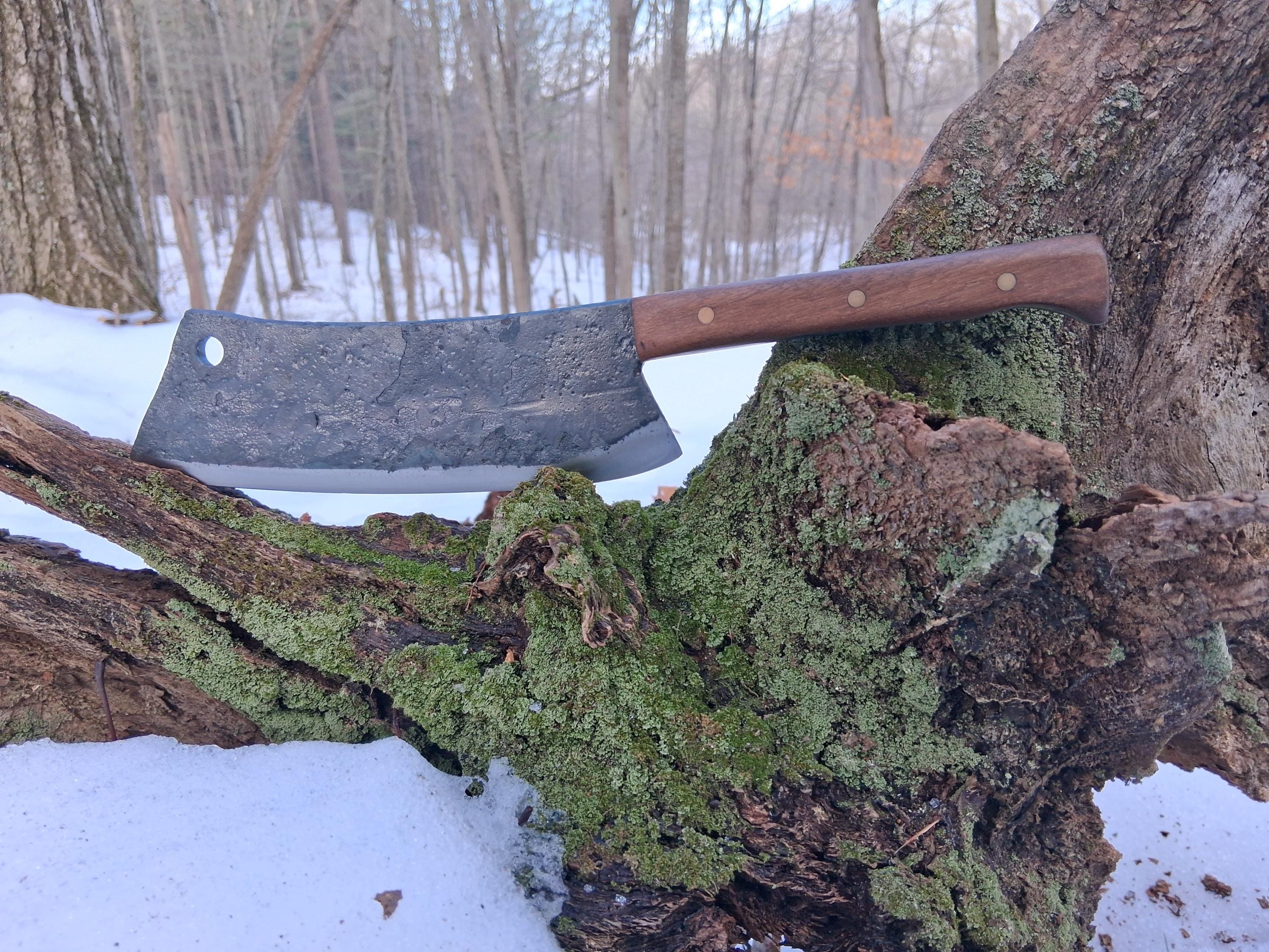 Rustic Cleaver Rustic Hand Forged Cleaver - Etsy